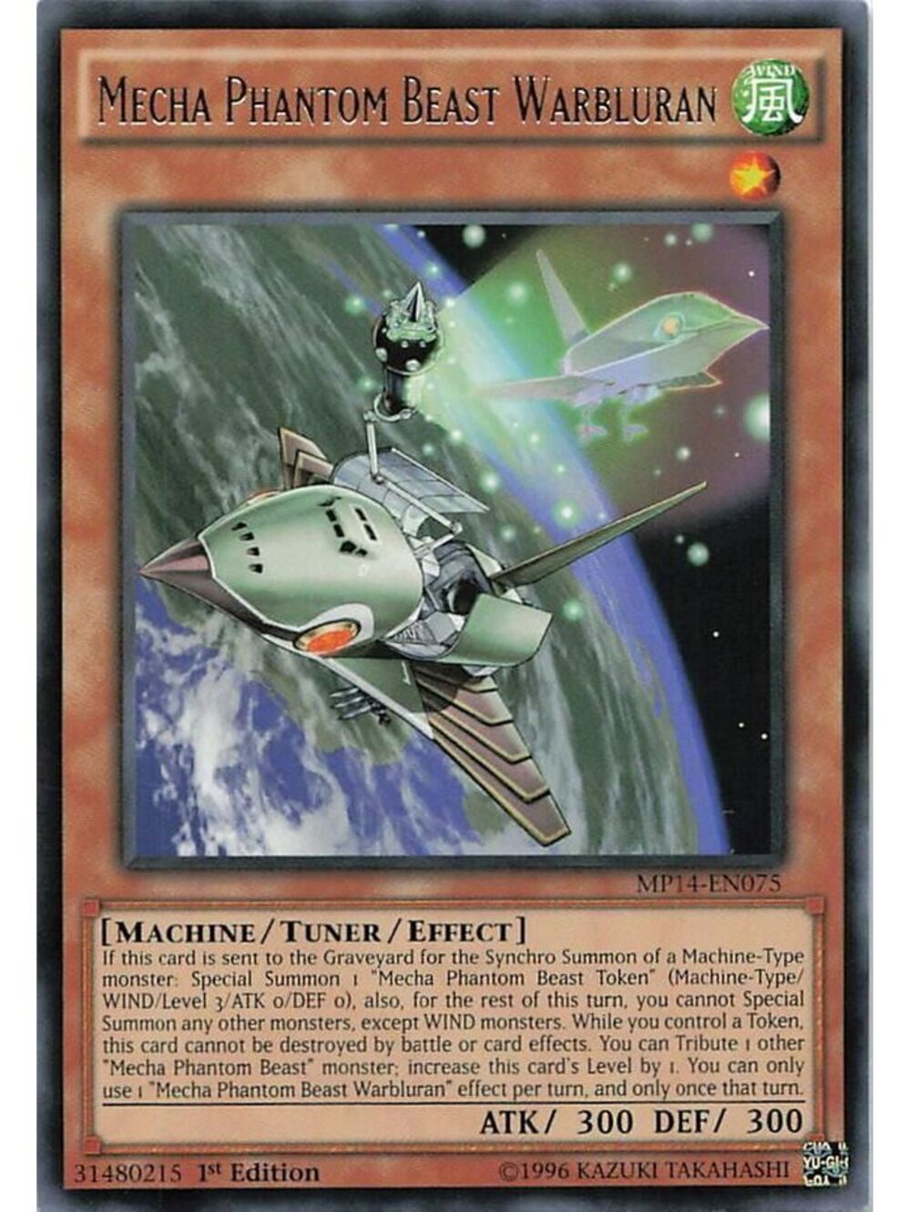 Yu-Gi-Oh! TCG 2014 Mecha Phantom Beast Warbluran NM MP14